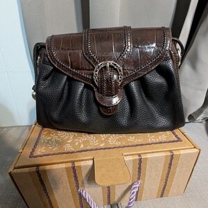 Elegant Black and Brown Women's Bag